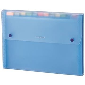 （まとめ） セキセイ ドキュメントファイル A4 13ポケット SSS-1212-10ブルー 1冊 【×15セット】