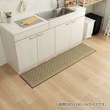 イケヒコ・コーポレーション い草キッチンマット ベージュ 60×240cm