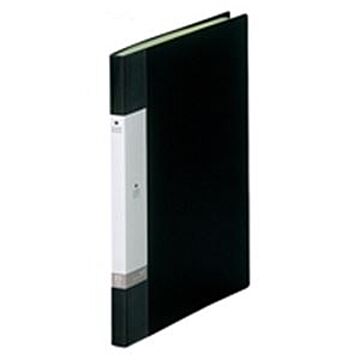 (業務用20セット) LIHITLAB クリアブック/クリアファイル リクエスト A4/タテ型 固定式 20ポケット G3201-24 黒