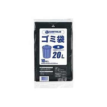 （まとめ）ジョインテックス ゴミ袋 LDD 黒 20L 10枚 N210J-20【×50セット】