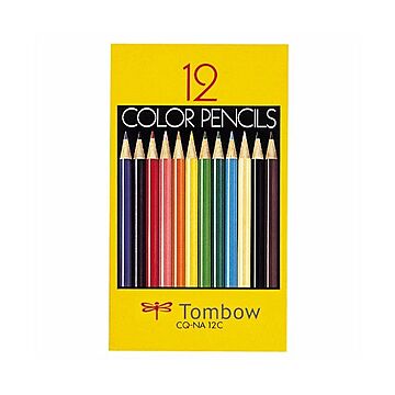 (まとめ) トンボ鉛筆 色鉛筆 紙箱 12色（各色1本） CQ-NA12C 1箱  【×10セット】