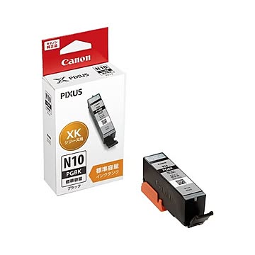 （まとめ） キヤノン インクカートリッジXKI-N10PGBKブラック×10セット