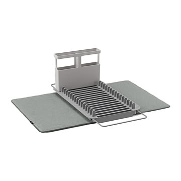 Umbra アンブラ UDRY Over the Sink Dish Rack with Mat ユードライ オーバーザシンク ドライングマット 水切りマット ディッシュラック シンク キッチン
