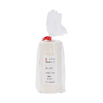 （まとめ）ニチバン 紙粘着テープ 210-20 白 20mm×18m 6巻×30セット