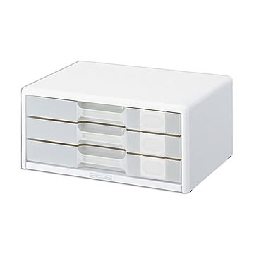 ライオン事務器 透明レターケースカド丸タイプ A4ヨコ ホワイト LA4 1台