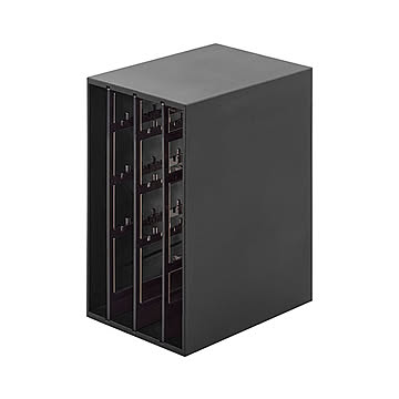 tower タワー (山崎実業) スライド式ピアス＆アクセサリーホルダー 3連 Sliding Jewelry Organizer 収納 アクセサリーボックス ピアス ネックレス ジュエリーボックス