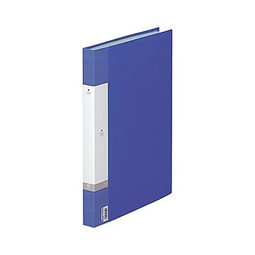 （まとめ） リヒトラブ リクエスト クリヤーブック（クリアブック） B4タテ 40ポケット 背幅32mm 青 G3212-8 1冊 【×5セット】