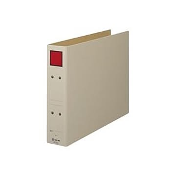 （まとめ）キングジム 保存ファイル 4395E B4E 50mm 灰／赤【×10セット】