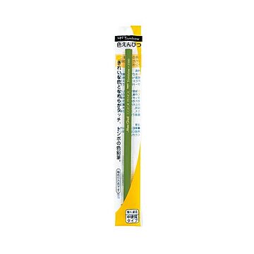 （まとめ） トンボ鉛筆 色鉛筆1500黄緑 5本組【×20セット】