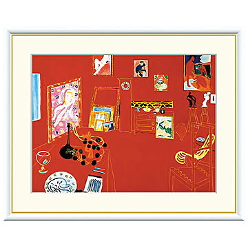 額絵 赤いアトリエ アンリ・マティス 52x42cm 三幸