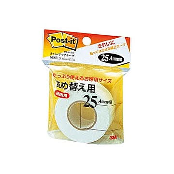 (まとめ) 3M カバーアップテープ 詰替用 25.4mm幅×17.7m 白 658R 1個  【×30セット】
