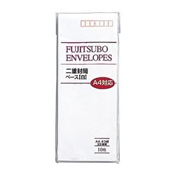 （まとめ） 封筒 二重封筒（ワンタッチ） フ-103 10枚入 【×30セット】