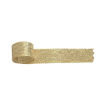 （まとめ） ササガワ リボン グランドメタル 金 12mm 【×10セット】