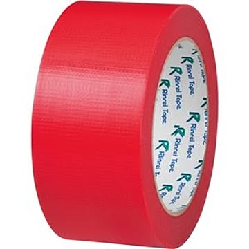(まとめ) リンレイ PEワリフカラーテープ 50mm×25m 赤 674アカ 1巻 【×15セット】
