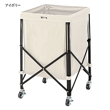 ラック 組立式 折りたたみ式 フォールディング バスケットワゴン MIP-74 幅36x奥行36x高さ56cm 東谷