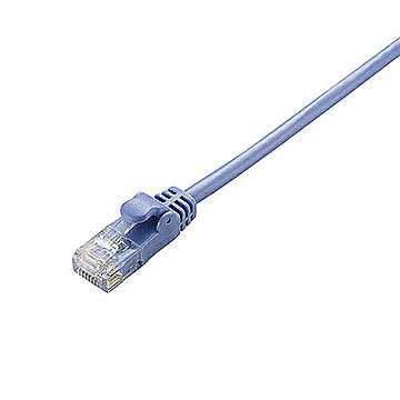 【5個セット】エレコム やわらかLANケーブル/CAT5E/1m/ブルー LD-CTY/BU1X5 管理No. 4589453003166