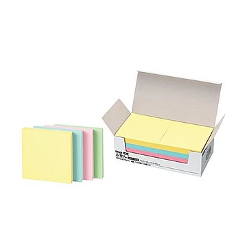 (まとめ) コクヨ ふせん（K2） 75×75mm4色ミックス K2メ-7575 1パック（10冊）  【×10セット】