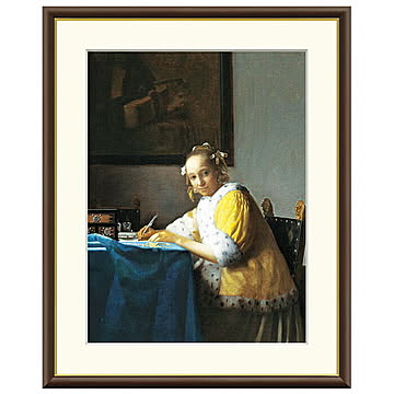 額絵 手紙を書く女 ヨハネス・フェルメール 61x49.5cm 三幸