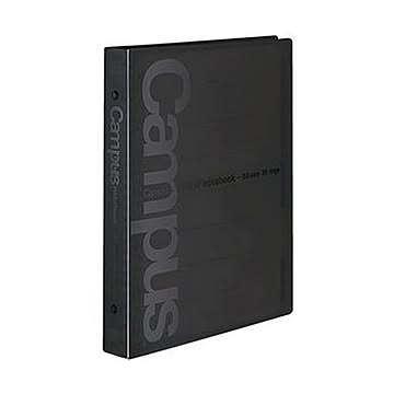 （まとめ）コクヨ キャンパスバインダーノート（ワイドタイプ）B5タテ 26穴 表紙黒 ル-633ND 1セット（2冊）【×5セット】
