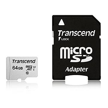 トランセンド 64GB マイクロSDHCカード UHS-I U1 A1 TS64GUSD300S-A