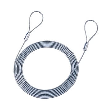 （まとめ）サンワサプライ eセキュリティ（ワイヤー、3.0m・3.5mm） SLE-1W-3【×5セット】