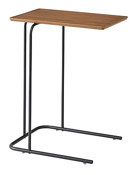 アーロン サイドテーブル ブラウン W35×D47×H60