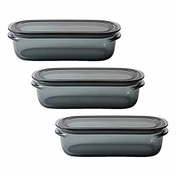 like-it ライクイット 調理ができる保存容器 (M) (3個組) FC-031  Food Storage Container 耐熱容器 キャニスター フードコンテナ ボウル 耐熱 耐冷