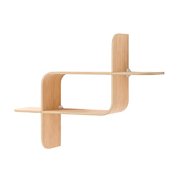 Umbra アンブラ Montage Wall Shelf モンタージュ シェルフ 62x47cm / 天然木 壁面収納 ディスプレイシェルフ 収納棚 収納ラック 飾り棚 ウォールシェルフ