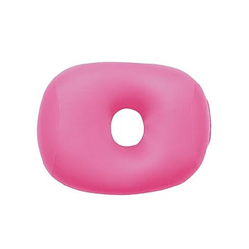（まとめ）MOGU 穴あき枕 ピンク×2セット