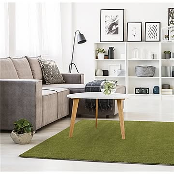 ロブ プレーベル ラグマット 約200×250cm グリーン ホットカーペット対応 日本製