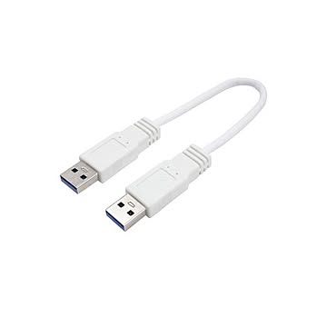 (まとめ)変換名人 USB3.0ケーブル A-A 20 ストレート結線 USB3A-A/CA20×10セット