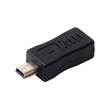（まとめ） ミヨシ USB2.0 microB-miniB コネクタ変換アダプタ ブラック USA-MCMI 【×10セット】