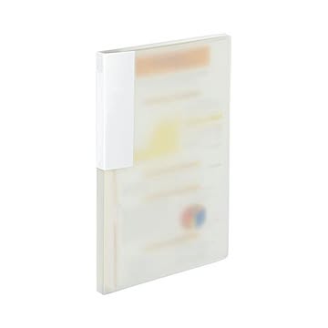 (まとめ) TANOSEE レターファイル（PP） A4タテ 120枚収容 背幅18mm クリア 1セット（10冊）  【×10セット】