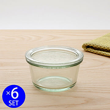 ウェック モールドシェイプ WE569 ガラスキャニスター 240ml 6個セット