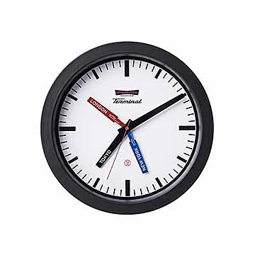 Terminal-wall clock ターミナルウォールクロック TK-2096 音がしない スイープムーブメント掛時計 掛け時計 ウォールクロック 壁掛け時計 アナログ 駅舎時計 アメリカン