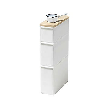 like-it ライクイット スリムストレージシリーズ Wood top stocker slim 耐熱木天板ストッカースリム TS-111LWT 収納 引き出し 隙間収納 スリム 省スペース
