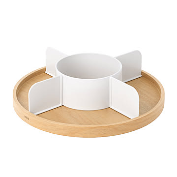 Umbra アンブラ BELLWOOD LAZY SUSAN ベルウッド レージースーザン スパイスラック 調味料収納 収納棚 キッチン 食器棚 コスメ 木製 回転 円形