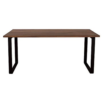 フジシ ダイニングテーブル 天然木ウォールナット 幅160cm 奥行85cm ロの字脚 A-stage