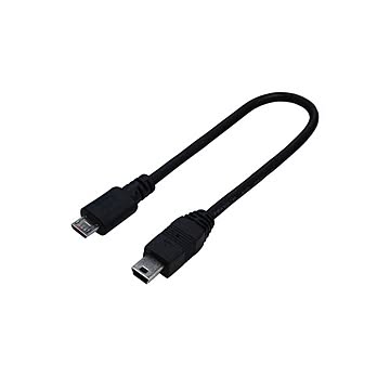 (まとめ)変換名人 USBケーブル20 micro(オス)to mini(オス) USBMCA/M5A20F×10セット