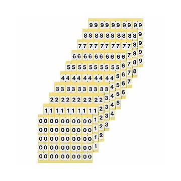 （まとめ）ライオン事務器 ナンバーラベルM 数字7 KM-1-7 1パック（250片：25片×10シート）【×5セット】