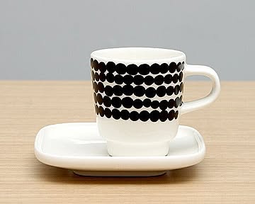 マリメッコ シイルトラプータルハ エスプレッソ カップ＆ソーサー marimekko SIIRTOLAPUUTARHA