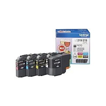 ブラザー工業 インクカートリッジ大容量タイプ お徳用4色パック LC219/215-4PK