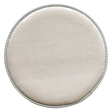 トシシミズ 座布団 チェアパッド 低反発高反発3層 LM-102 約35cm円形 ホワイトアッシュ