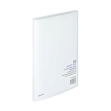 コクヨ クリヤーブックキャリーオール固定式 A4タテ 10ポケット 背幅8mm 透明 ラ-2T 1セット40冊