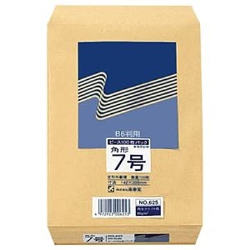 （まとめ） ピース R40再生紙クラフト封筒 角7 85g／m2 625 1パック（100枚） 【×10セット】