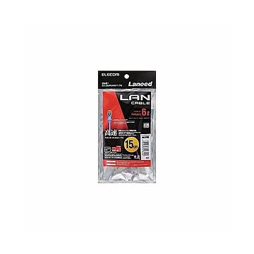 (まとめ)エレコム Cat6準拠LANケーブル LD-GPN/BU015×10セット