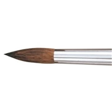 （まとめ）ぺんてる 丸筆 ZBS1-15 馬毛 15号×10セット