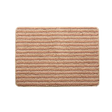 洗えるバスマット ベージュ 35×50cm 防滑 抗菌 防臭 吸水 部屋干しOK