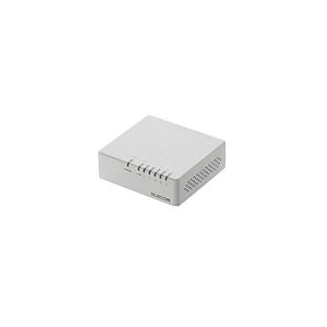 (まとめ)エレコム 100BASE-TX対応スイッチングハブ EHC-F05PA-JW×2セット