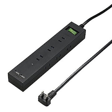 5個セット YAZAWA 3方向から挿せる9個口USBタップブラック H6BK11122UBKX5 管理No. 4589453400156